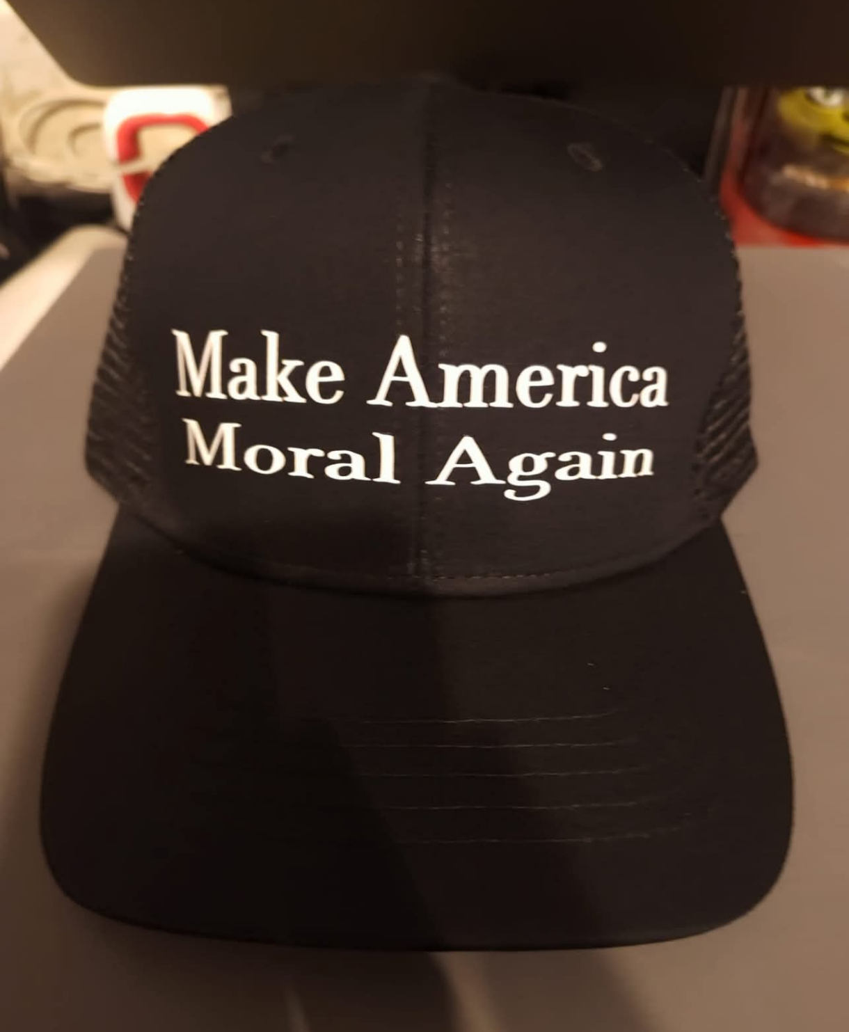 Make America Moral Again snapback trucker hat