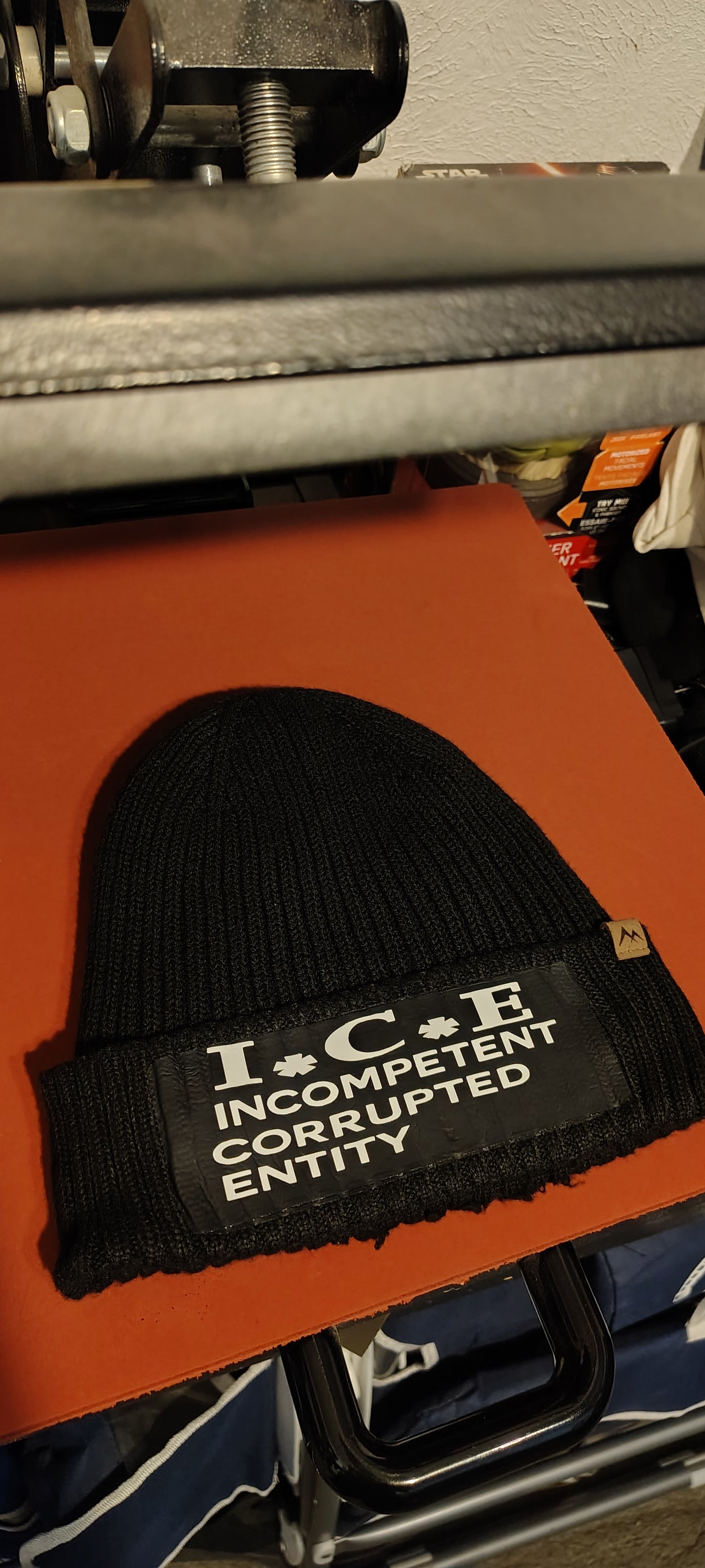 I*C*E Incompetent Corrupted Entity beanie