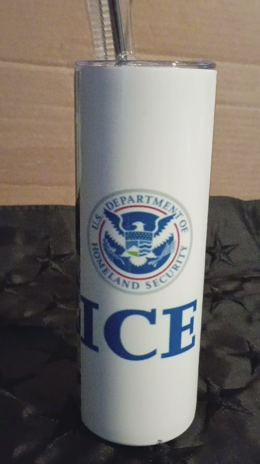 20oz ICE Ignoring Constitutional Ethics tumbler