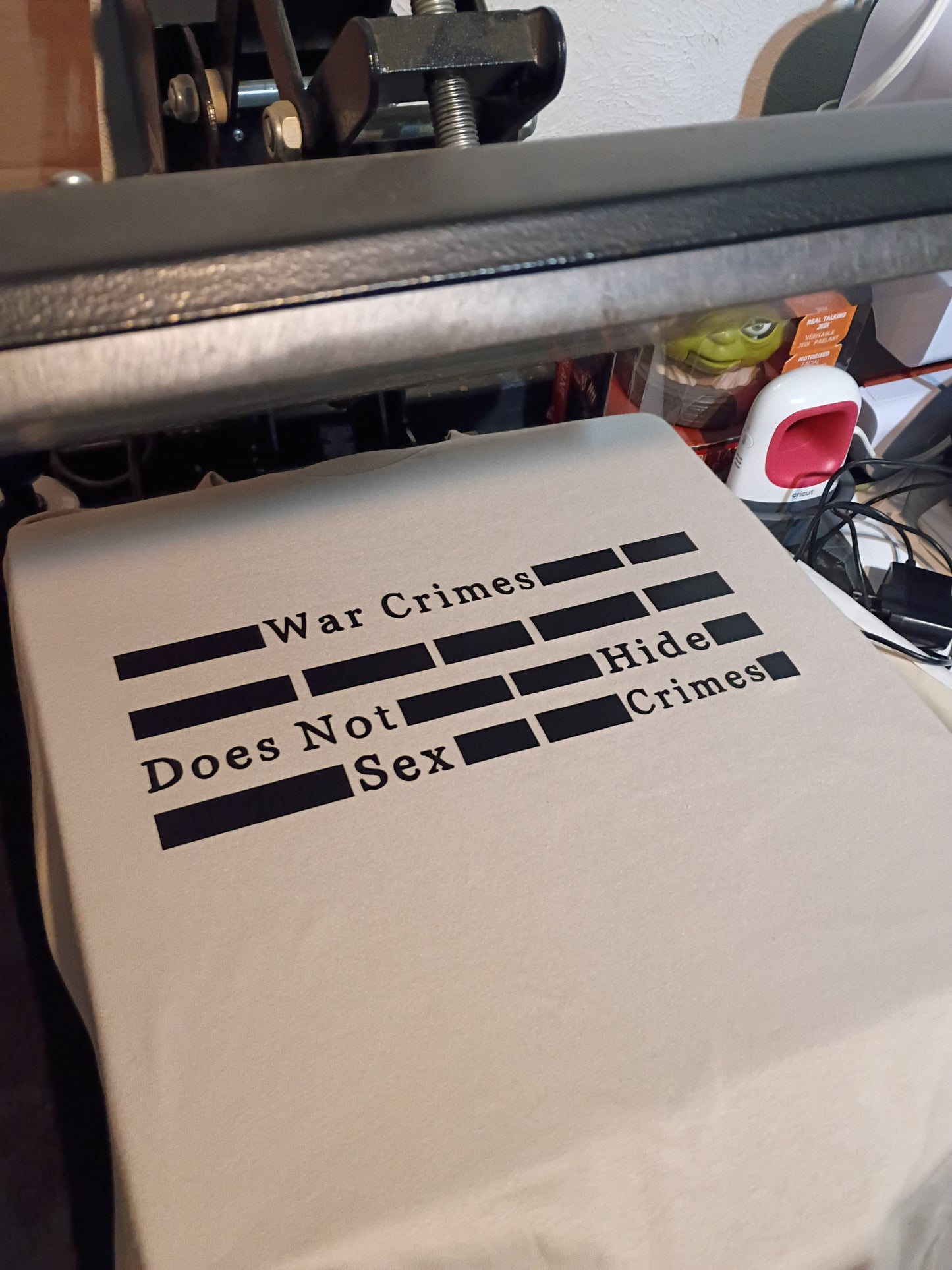 Redacted war crimes does not hide sex crimes shirt