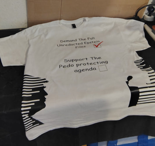 Demand The Full Unredacted Epstein Files Trump Clinton shirt