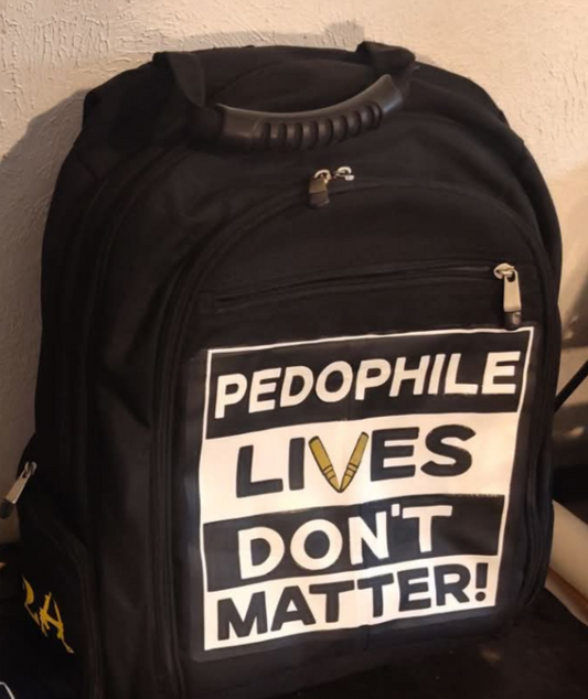 Pedophile Lives Don't Matter 2A backpack