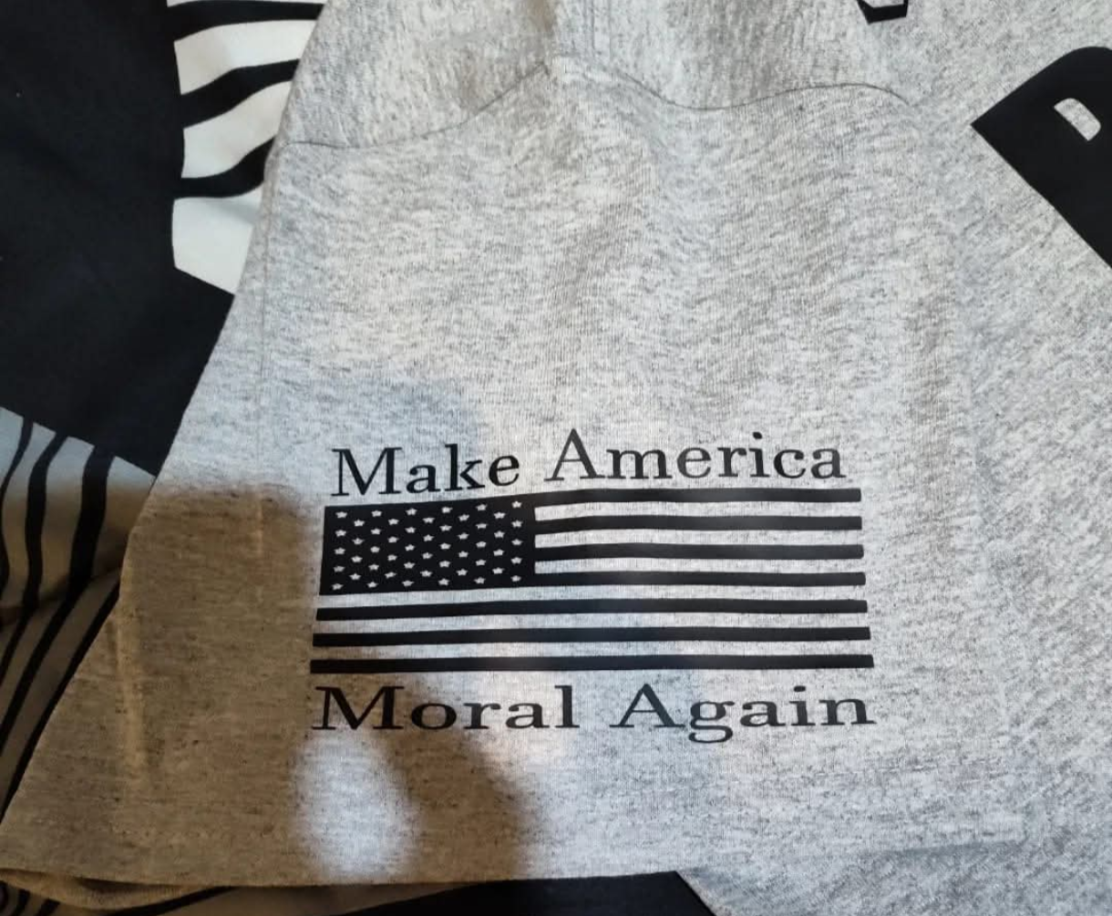 Morality will never surrender Make America Moral Again shirt
