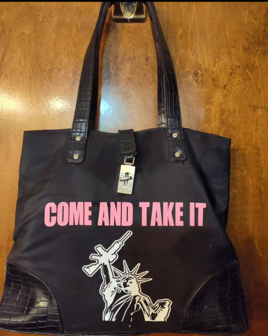 Come and take it keep calm and carry on 2nd amendment purse