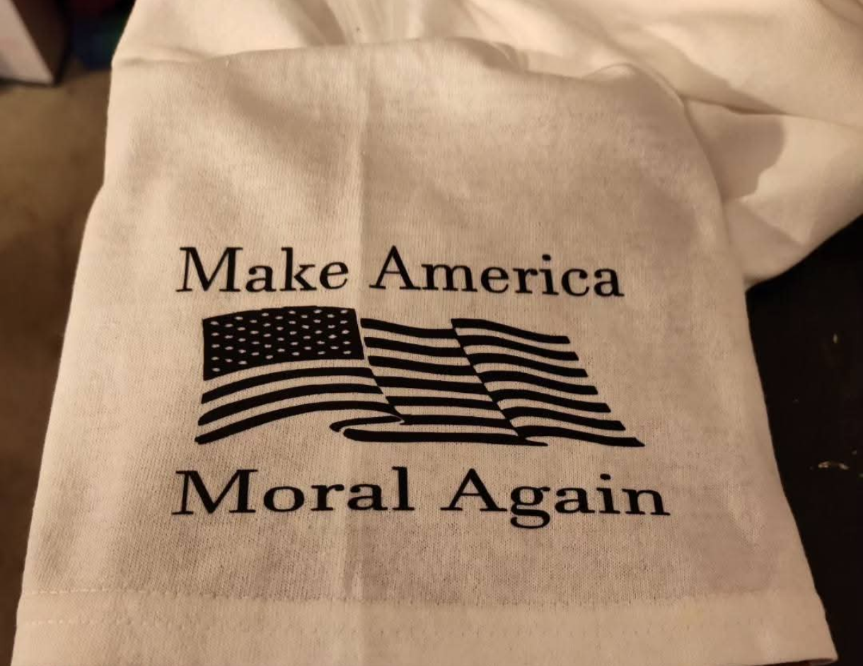 Triggering the spirits of the immoral Make America Moral Again birth year shirt (your custom birth year)