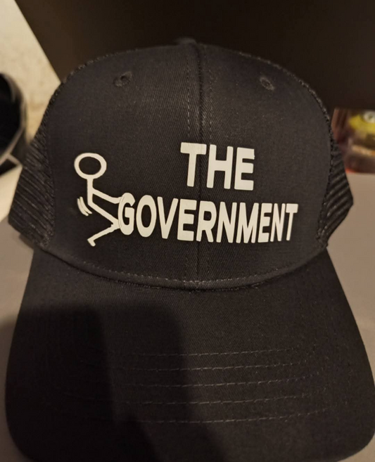 Funny F the government snapback trucker hat