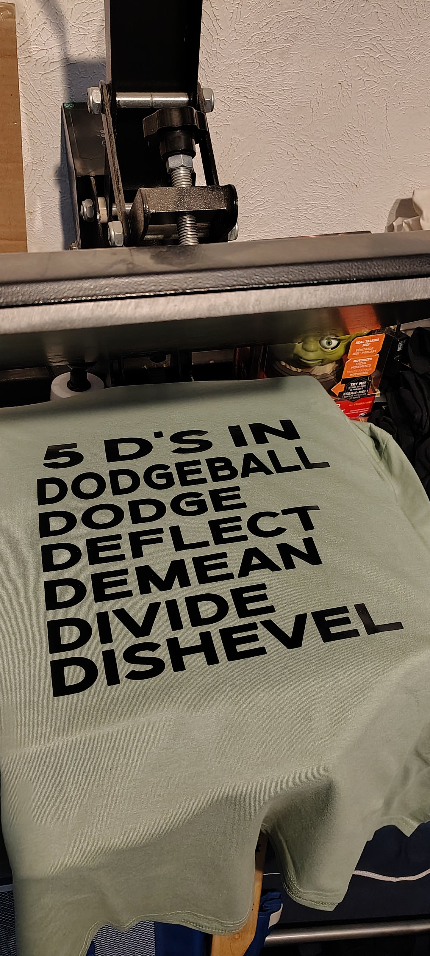5 D's in DodgeBall shirt