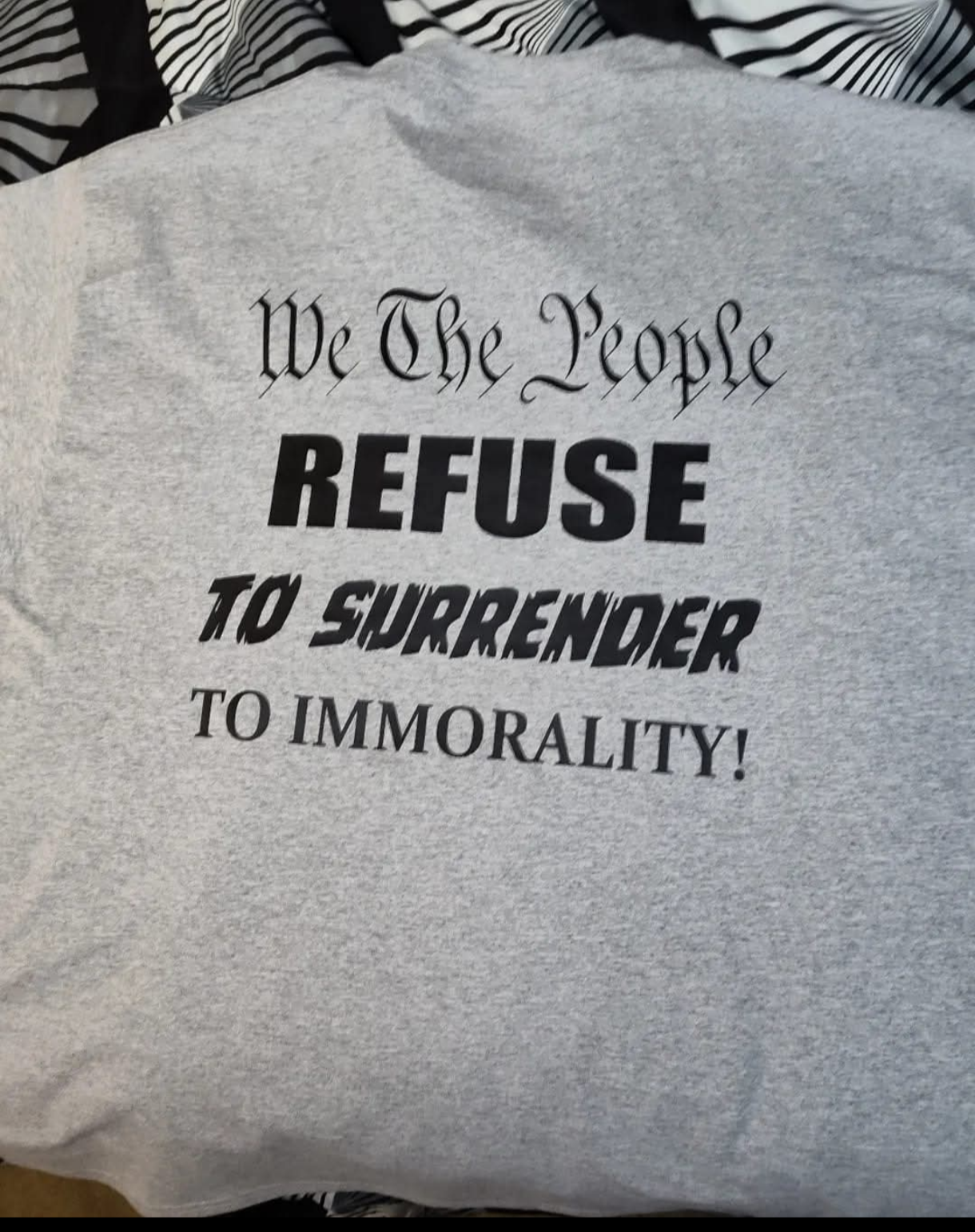 Morality will never surrender Make America Moral Again shirt