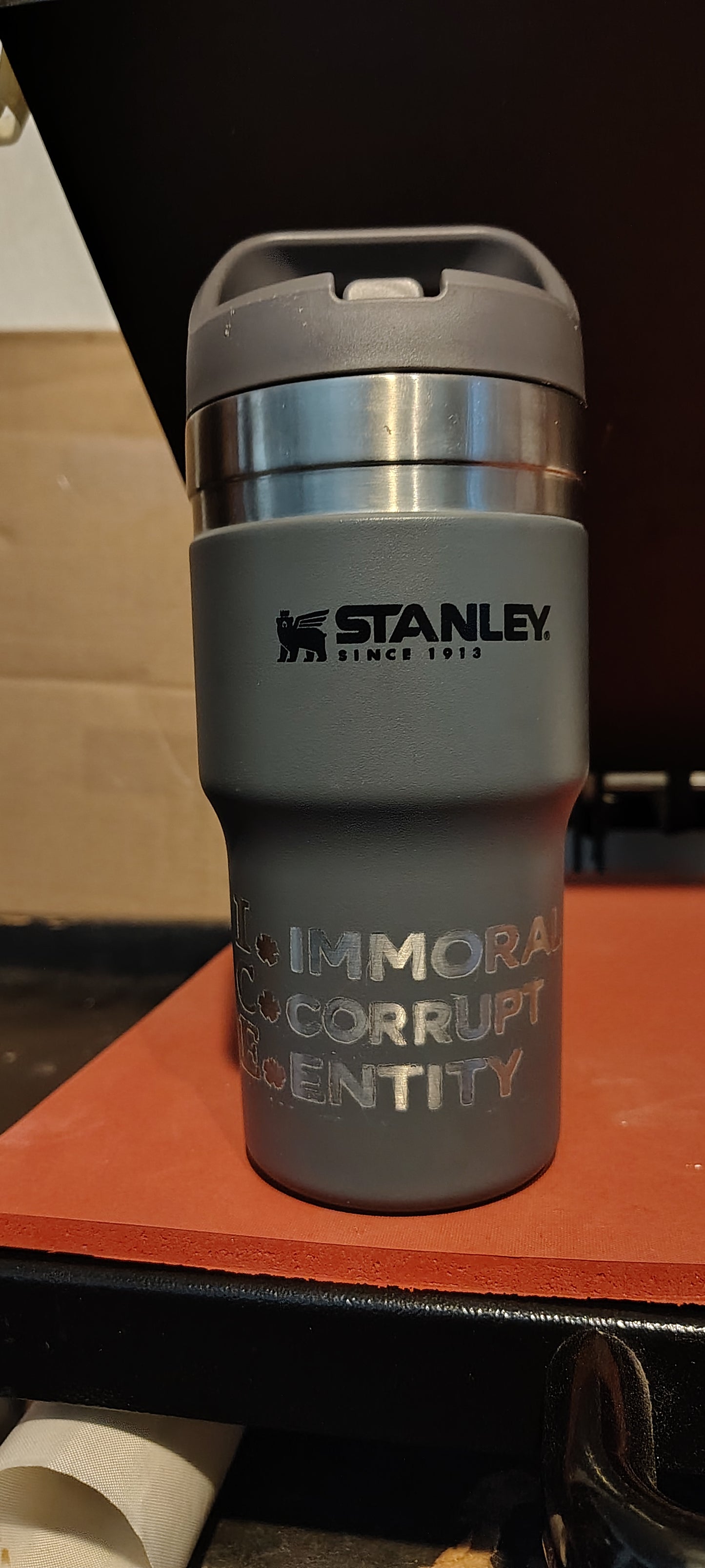 20oz ICE Immoral Corrupt Entity Stanley tumbler