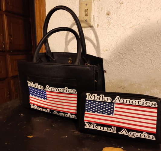 Make America Moral Again purse & wallet combo