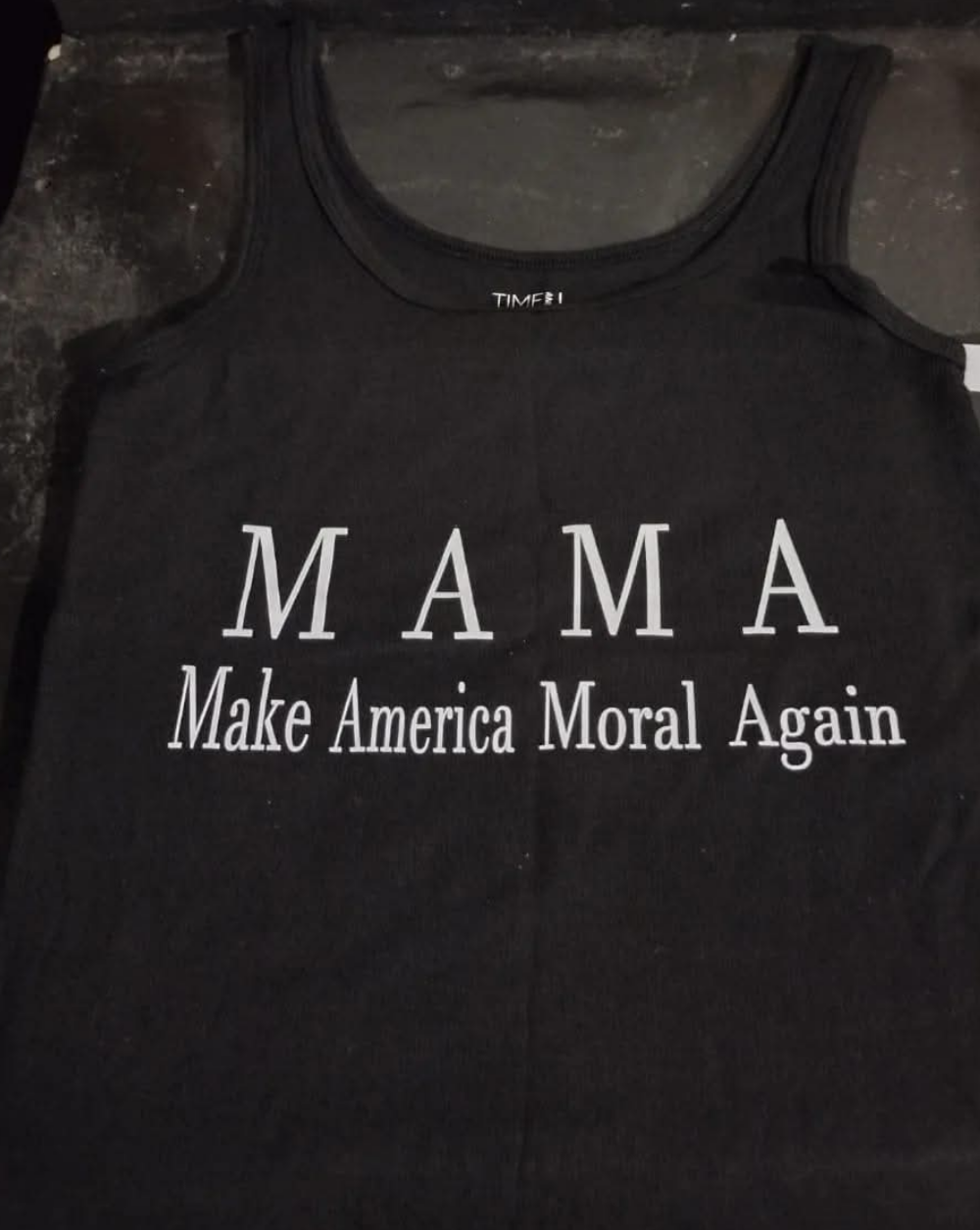 Make America Moral Again womens fitted tank top